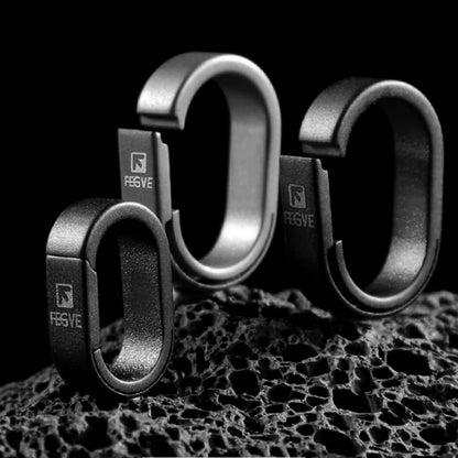 Creative Mini Car Key Chain Connection Buckle Super Light Titanium Quick Detachable Keychain Connecting Ring EDC Accessories