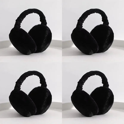 1/2/4pcs Solid Soft Plush Ear Keep Warmer Winter Earmuffs For Women Men Fashion Outdoor Earflap Protection Ear-Muffs Ear Cover