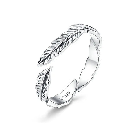 WOSTU 925 Sterling Silver Pet Cat Stackable opening Ring For Women Snake Dog Adjustable rings Fine Jewelry Party Birthday Gift
