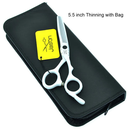Jason 5.5/6 inch Hair Scissors Japan Steel Hair Cutting Scissors for Hairdresser Thinning Shears Barber Haircut Supplies A0066D