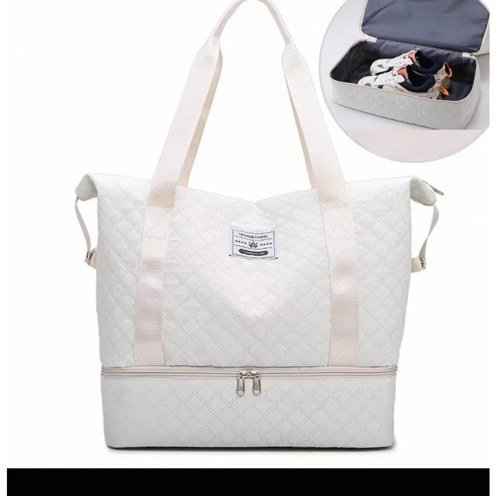 2026Women's Large Capacity Shoulder Bag Foldable Vintage Tote Handbag Casual Commuter Work Travel Bag sac à bandoulière