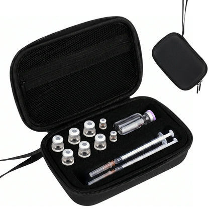 Insulin Vial Case 3ml 30ml Portable Medicine Organizer EVA Oxford Storage Box With Foam Slots For Travel Fridge Storage