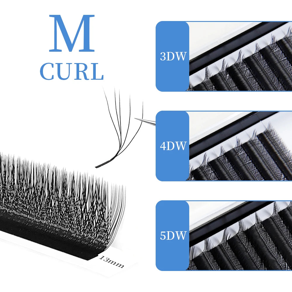 JB Jeyelabeau W Shape Eyelashes Extensions YY Shaped Eyelash Extension 3D 4D 5D 6D 8D Premade Fans Auto Flowering Russian Lashes