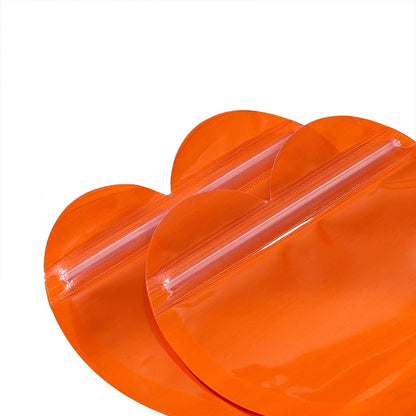 10pcs/lot Heart shaped Jewelry Self Sealing Bag Jewelry Pouch with Clear Display Window Jewelry Packaging Gift Storage Bag