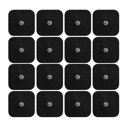 5*5cm Electrode Pads White Black Tens Machine Reusable EMS Acupuncture Body Muscle Massager Sticker Accessories Adhesive Patch
