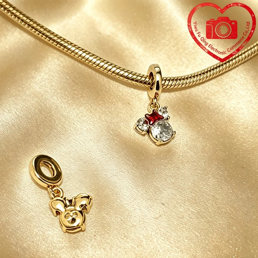 New Original Charms DIY Women Jewelry Gifts Fox Rabbit Chicken Pig Pet Dog Elephant Beads Fit 925 Silver Bracelets Accessories