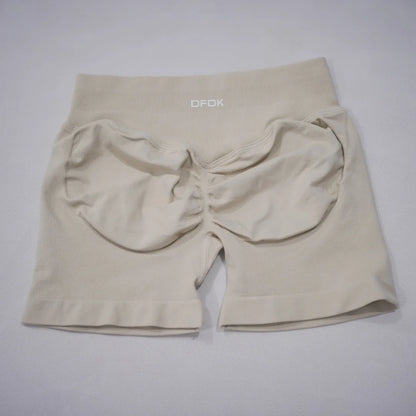 DFDK 2026 New Women Scrunch Butt Yoga Shorts High Waist Hip Lifting Push Up Squat Proof Sports Shorts Gym Workout Running Fitnes
