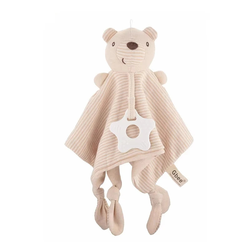 Baby Towels Newborn Baby Comforter Soothe Appease Towel Animal Rabbit Plush Dolls Soft Security Rattles Bed Bell Saliva Towel
