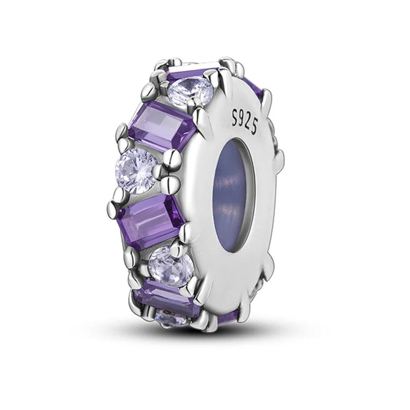 Original 925 Sterling Silver Clip Charm Inlaid Zircon Cat Butterfly Charm Silicone Spacer Beads For Women Bracelet DIY Jewelry