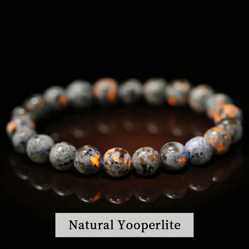JD Natural Stone Beads Bracelet Amethyst Tiger Eye Crystal Quartz Agate Gem Beads Bangles Women Men Reiki Healling Jewelry Gift
