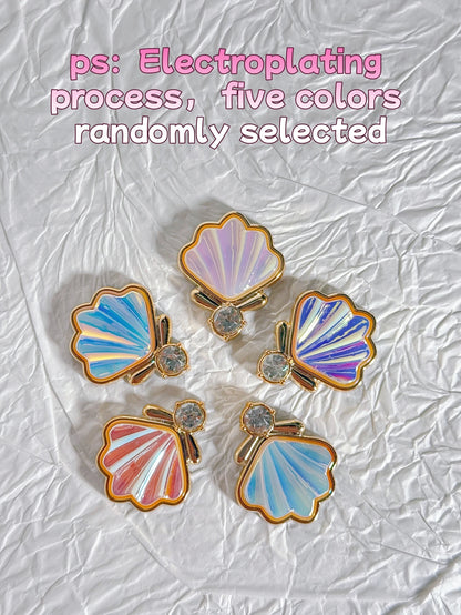 14 Pieces of Golden Shell Shoes Decorative DIY Casual Accessories - Fun and Multi-functional Personalized Shoe Design Method