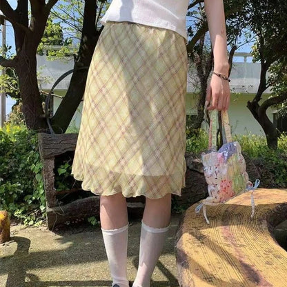 Women's Patterned Flared Skirt in Style Options