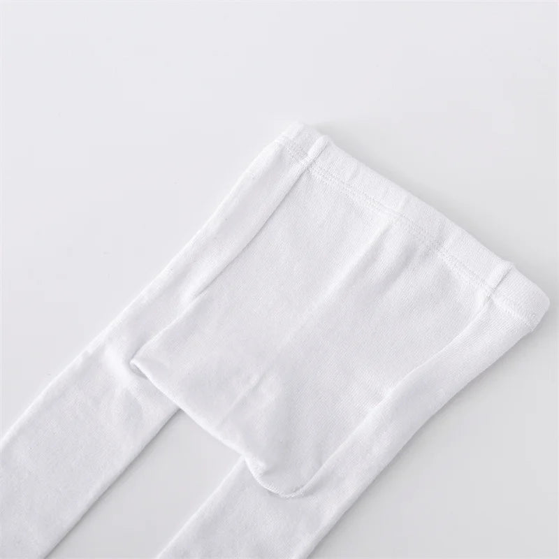 1/2Pcs Baby Girls Tights Spring Daily Knitted Stockings Cotton Soft Newborn Leggings Casual White Black Pantyhose For 0-2 Years