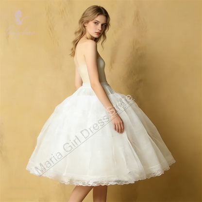 Kids 2 Hoop Skirt Beautiful Petticoat Petticoats For  Flower Girls Dresses Little Crinoline Lolita Skirt Underskirt Vestido