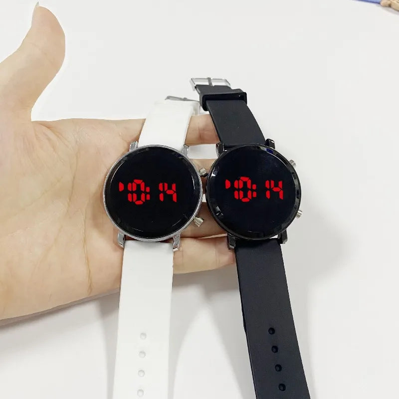 Simple Round LED Watch Fashion Digital Watches for Woman Casual Sport Men's Electronic Wristwatch Clock reloj digital mujer