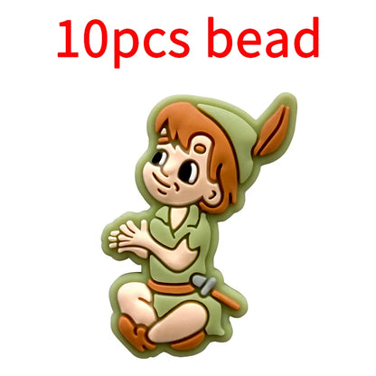 10pcs Silicone Cartoon Bead Baby Pacifier Bead Pacifier Chain Accessories Ornaments