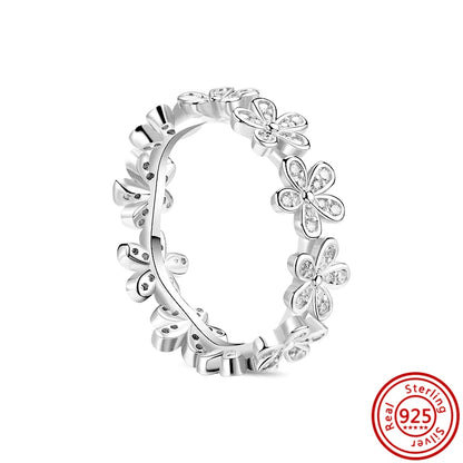 New 925 Sterling Silver Shiny Classic Square Crown Heart-shaped Ring Exquisite Luxury Charm Jewelry Holiday Surprise Gifts