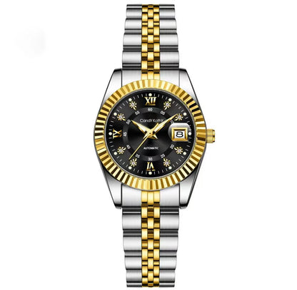 CANDY KATHY Fashion Women's Wristwatch Waterproof Luminous Date Elegant Ladies Watches Stainless Steel Quartz Watch For Women Reloj