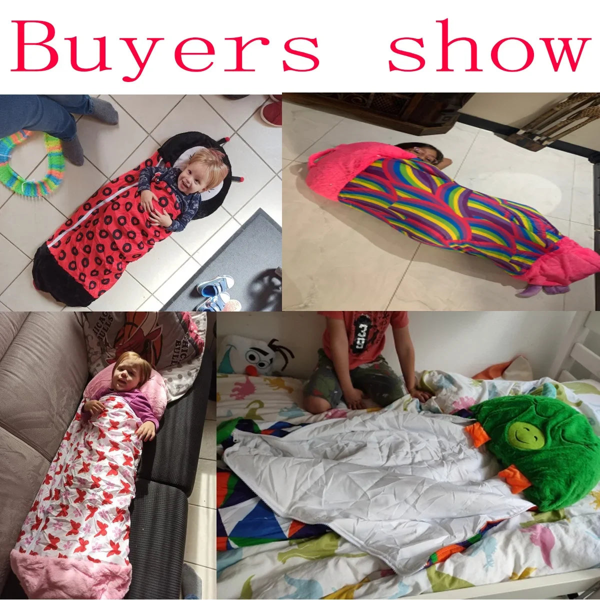 Cartoon Kids Sleepsacks Plush Sleeping Bag with Pillow for Boys & Girls Baby Animal Sleep Sack with Doll Pillow for Birthday