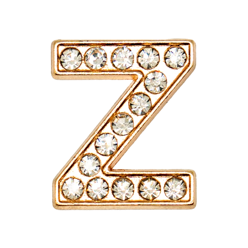 1pcs Metal Gold Luxury Letters Shoe Charms for Clog Alphabet Shoes Decorations Pins for Women Girl Sandal DIY Party Favor Gifts