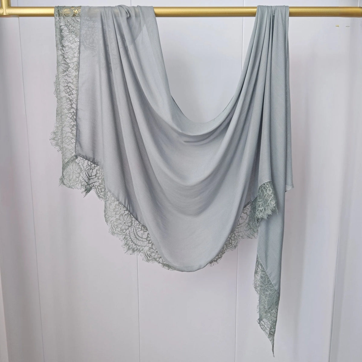 Ramadan Rayon Cotton Modal Hijab Scarf Lace L Edge Splicing Turban Breathable Shawl Cotton Plain Scarf Headscarf Women Hijabs