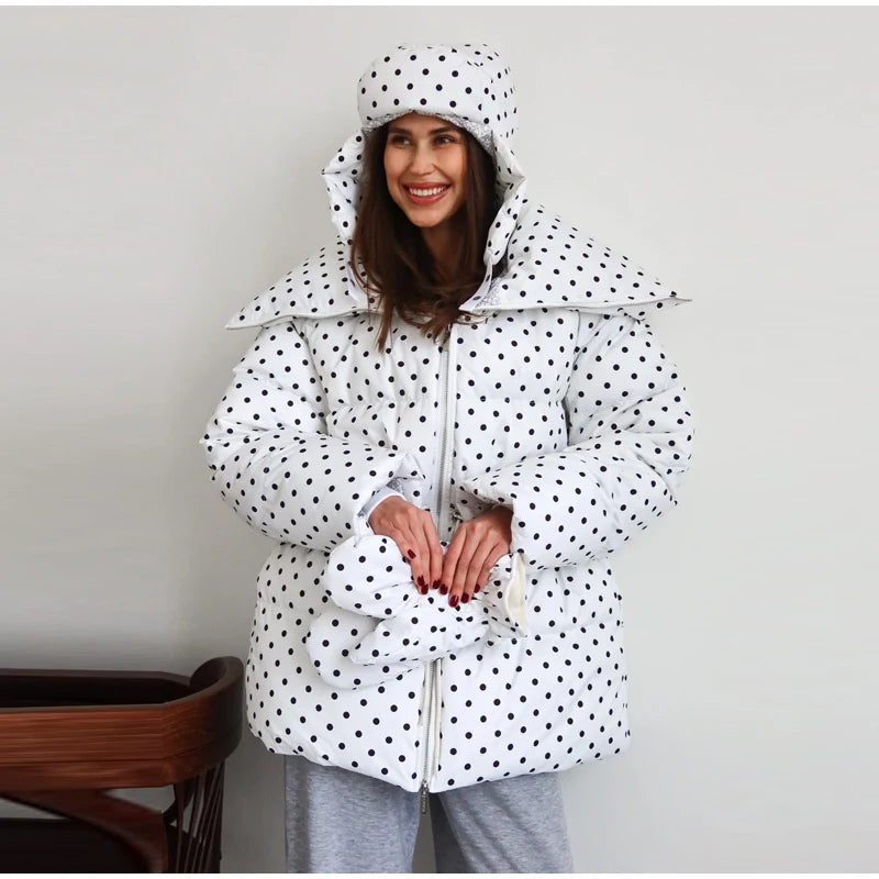 Women Stand Collar Puffer Jacket Waist Cinched Zipper Long Sleeve Warm Padded Coat 2026 Winter Commuter Lady Quilted Outerwear