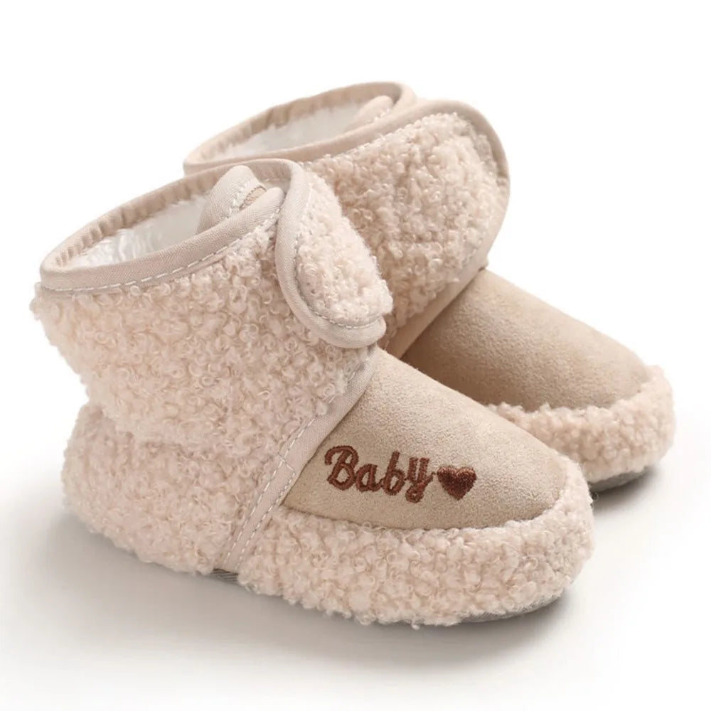 Baby Walking Shoes 0 to 1 Year Old Baby Cotton Shoes Soft Soled Velcro Warm with Thick Winter Snow Boots Calzados Para Bebe
