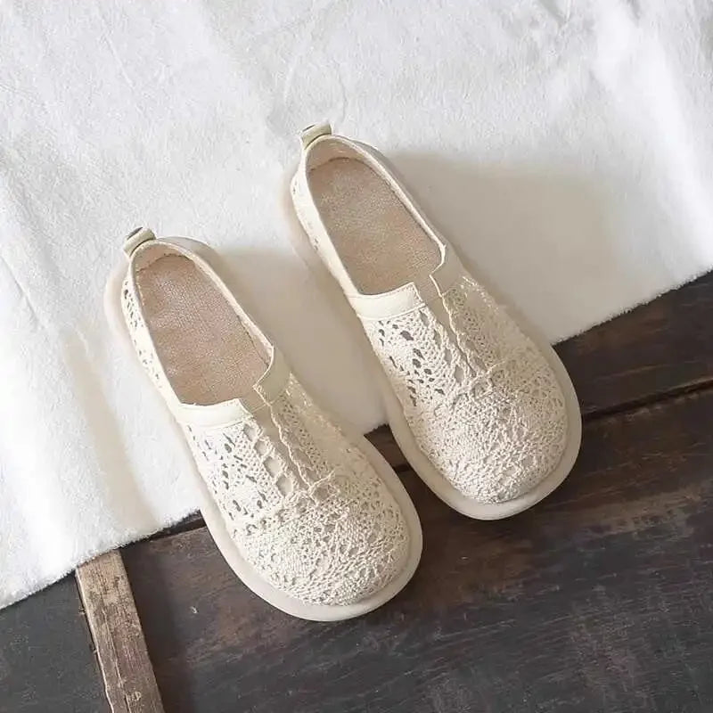 Summer Shoes Ladies Casual Female Sneakers Slip-on Dress Flats  2026 Slip On New Fabric Scandals Fisherman Leisure Summer