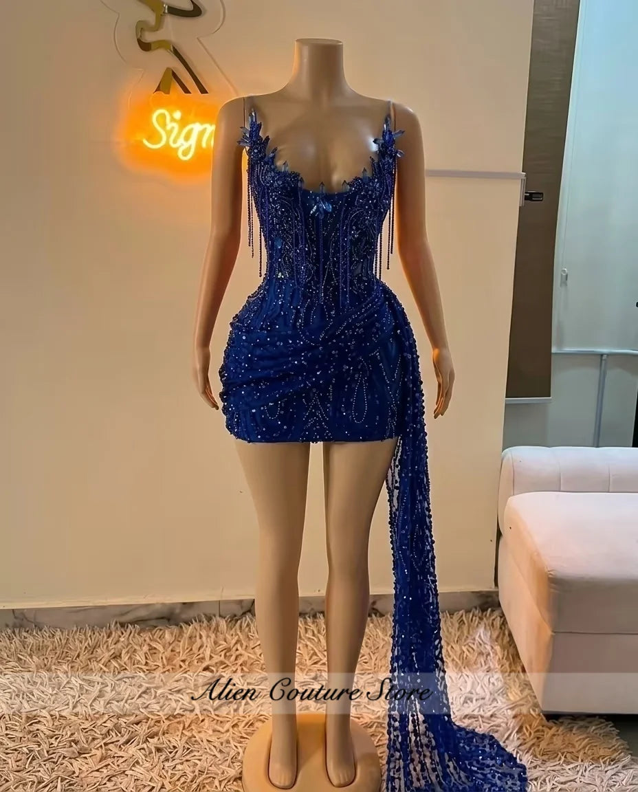 Women's Embellished Sleeveless Mini Dress