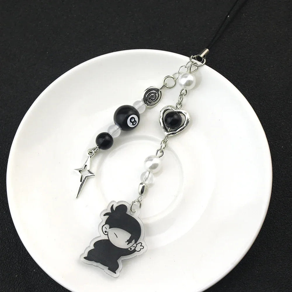 Anime Keychain Geto Suguru Satoru Gojo JJK Phone Charm Accessories Pendant Keyring Bag Jewelry Gift
