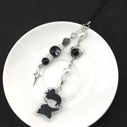 Anime Keychain Geto Suguru Satoru Gojo JJK Phone Charm Accessories Pendant Keyring Bag Jewelry Gift