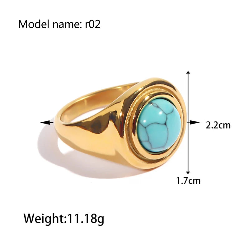 2026 Simple Stainless Steel Rings For Women Gold Color Smooth Geometric Open Rings Arc Rings Diamonds Jewellery Ring Gift