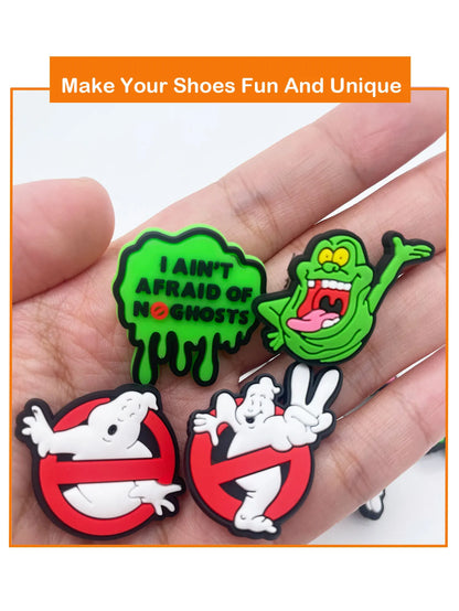 13Pcs Ghost Series Shoe Charms For Shoe Key Chain Sandals Beach Bags, PVC DIY Shoe Decorations Charms For Premium Quality