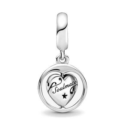 New Heart-Shaped, Charm Bead, Pig, Headphone ,Pendant Suitable For Bracelet Original DIY Exquisite jewelryaccessories 925 silver