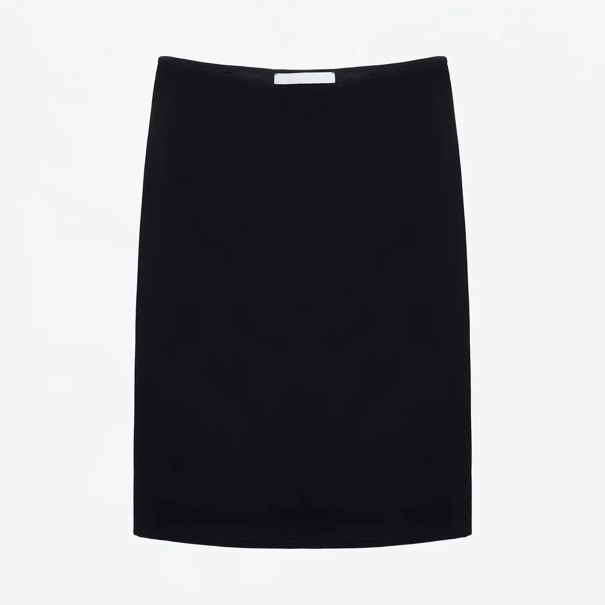 Tank Usd Dollar Print Skirt, Black Mid-Low Waist Bodycon Skirt, Double-Layer Rayon Fabric, Low-Waist Slimming Elastic Versatile Stylish Mid-Length Skirt