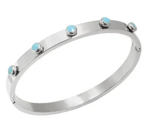 Stainless Steel With Zirconia Bracelet Bangle Simple Jewelry