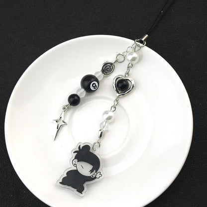 Anime Keychain Geto Suguru Satoru Gojo JJK Phone Charm Accessories Pendant Keyring Bag Jewelry Gift