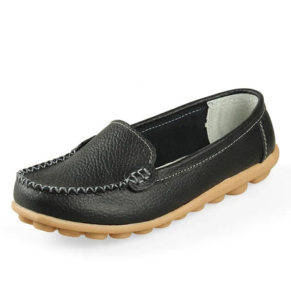 TIMETANG New  Women genuine Leather Shoes Slip-on Ballet women Flats Comfort shoes woman moccasins sapatilhas femininos