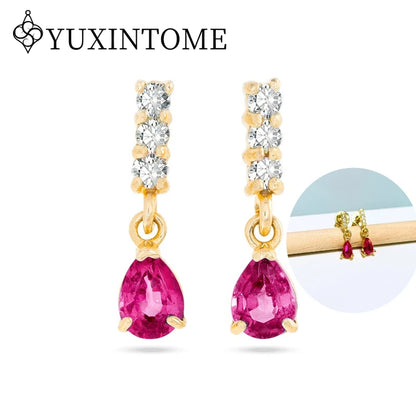 925 Sterling Silver Ear needles Crystal Zircon Small studs Earrings for Women gold-plated round Piercing Earrings New in 2022