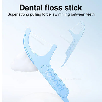 SOOCAS Professional Dental Flosser Ergonomic Design Safe Food Grade Teeth Stick Tooth Picks 50Pcs/Box Tooth Pick