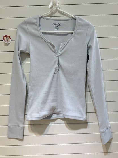 Retro White Ribbed Button T-shirts Women Spring Cotton Round Neck Long Sleeve Tees Female Y2k Streetwear Casual T Shirt Tops
