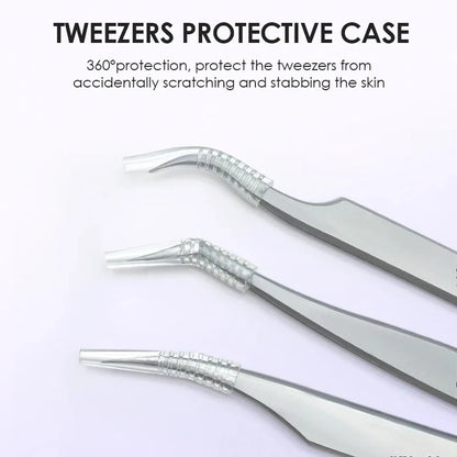 Stainless Steel Eyelash Extensions Tweezers Lash Artists High Precision Superhard Anti-Static Tweezers Makeup Tools