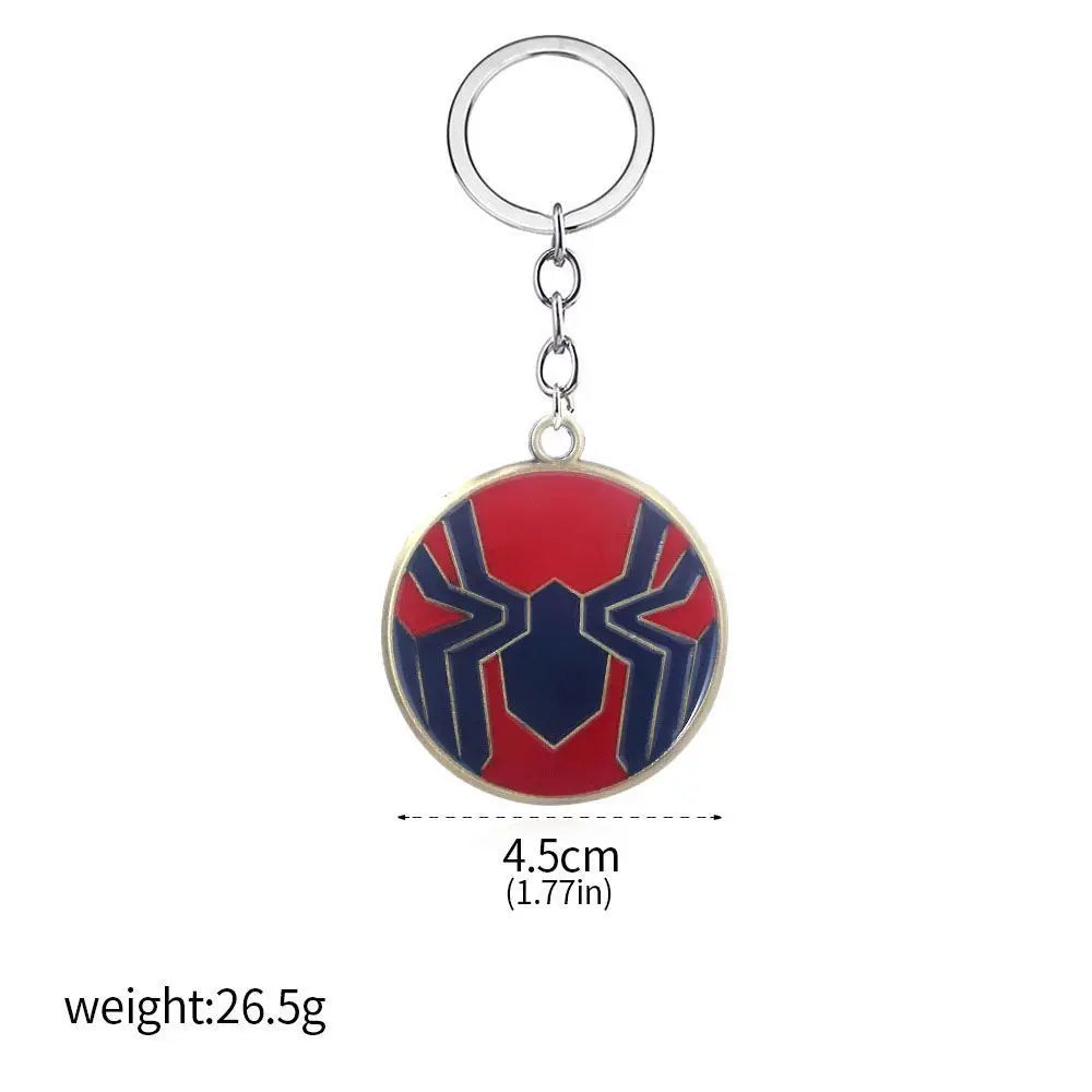 Movie Rotatable Spider Blade Keychain Creative Spider Keyring Cosplay Props Handsome for  Men Women Backpack Jewelry