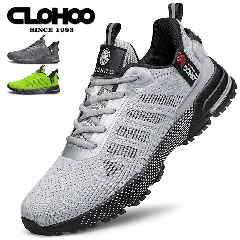 CLOHOO Mesh Upgraded Thick Bottom Foam Sports Casual Shoes Breathable Wear-Resistant Comfortable Footwear for Active Lifestyle