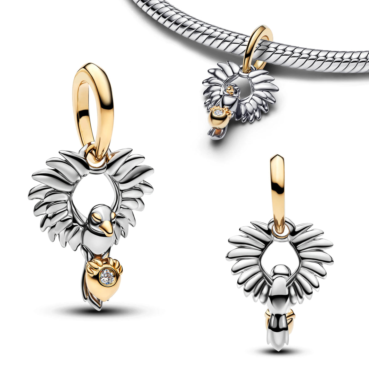 New Original 925 Sterling Silver The Twelve Zodiac Signs Cat Flower Earrings Pendant Necklace For Women Jewelry Birthday Gift