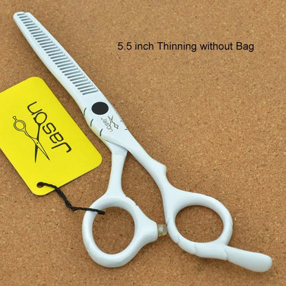 Jason 5.5/6 inch Hair Scissors Japan Steel Hair Cutting Scissors for Hairdresser Thinning Shears Barber Haircut Supplies A0066D