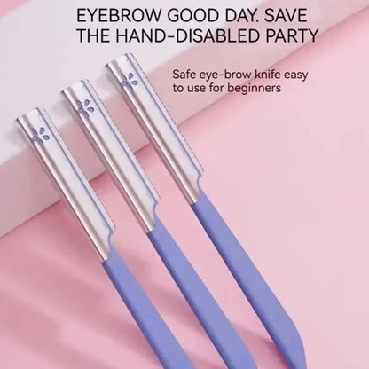 Eyebrow Razor 5PCS Safety Razor Sharp Durable Beginners Fast Safety Net Is Not Easy To Scratch Non-Slip Not Easy to Rust Handle