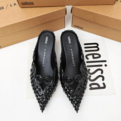 Mini Melissa Sandal Summe Women Slippers Wedges Platform Beach Flip Flops Trend High Heels Ladies Shoes Pumps Thick Slides Mujer
