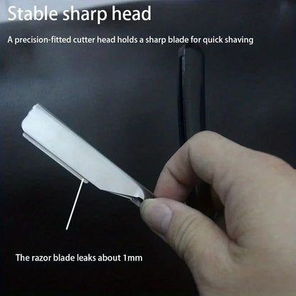 Manual Shaver for Men Barbershop Razor Stainless Steel Shank Is Easy To Use Safety Razor 1Pcs Shaving Razor with Blades