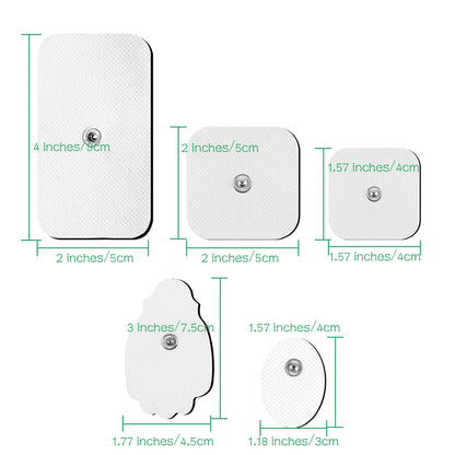 10/20Pcs Tens Electrode Pads Non-Woven For EMS Muscle Stimulator Tens Machine Pad Replacement Electrodes Slimming Massager Patch